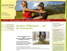 Tablet Screenshot of camping-michelnhof.at